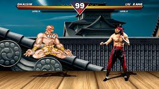 DHALSIM VS MORTAL KOMBAT (LIU KANG, SUB-ZERO, SCORPION, KITANA, GORO)