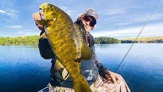 Walleye and Small Mouth Fishing ACTION at Pipestone in Northwestern Ontario - Babe Winkelman