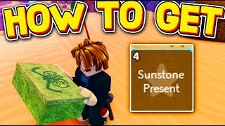 How To USE SUNSTONE PRESENT (HIPPIE LOCATION) in FISCH! ROBLOX