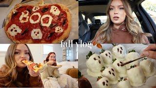 COZY VLOG  target shop with me & fall haul, baking spooky treats & homemade pizza, day in the life