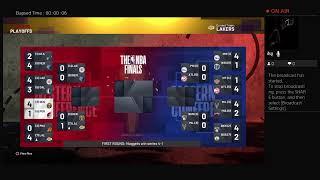 NBA 2K21. NBA Playoffs. Game 2. West Semis. PS4 Gameplay.