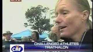 Sarah Reinertsen and Michellie Jones at CAF's 2009 San Diego Triathlon Challenge