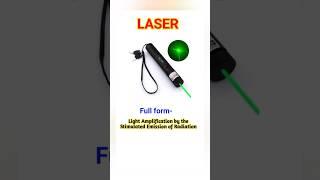 Full Form Laser, LED, LDR, CFL#shots