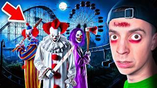 DREI HORROR CLOWNS verfolgen mich in VERLASSENEN FREIZEITPARK! 