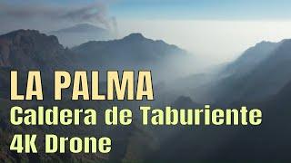 La Palma Drone - Caldera De Taburiente. Crater 10 km across. 4K Air2S.