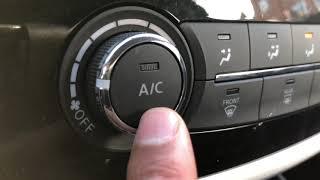 Nissan Altima – Heater and air conditioner controls