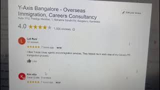 Y-axis Bangalore raised theirs reviews from 250 to 1050 reviews in just 15 days.