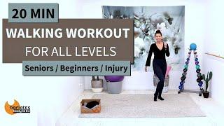 20 MIN WALKING WORKOUT 2500 STEPS / ALL LEVELS, BEGINNERS, SENIORS, INJURY / LOW IMPACT / NO REPEAT!