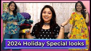 2024 Holiday Special Haul Colourful Dress, Co-ord set, Anarkali in Best Quality shop with Vaishali