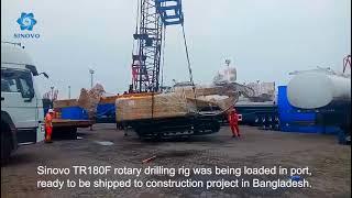 Sinovo TR180F rotary drilling rig was ready to be shipped to construction project in Bangladesh.