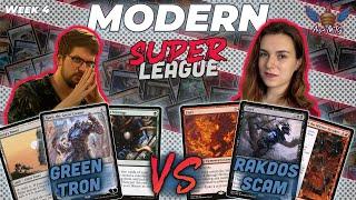 MTG Modern | Green Tron vs Rakdos Scam | Super League | Week 4 | Match 2