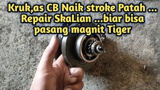 Kruk,as CB patah || Rubah sekalian Biar bisa pasang magnet Tiger