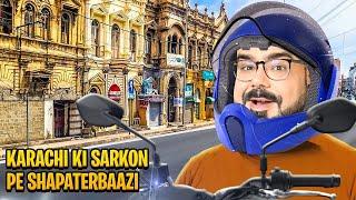 Karachi Ki Sarkon Pe Shapaterbaazi  | Ganji Bike Tales Karachi Edition | Junaid Akram