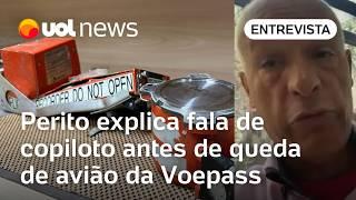 Avião cai em Vinhedo: Perito explica fala de copiloto registrada em gravação de caixa-preta do voo