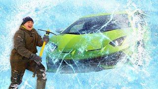 Found Lamborghini Trapped in Ice! How to get it?