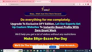 Web ai OTO 1 to 6 OTO Links  below+ Huge Bonuses