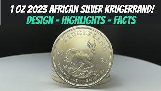 1 oz 2023 African Krugerrand Silver Coin - Highlights