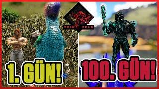 100 Gün Primal Fear Modunda Hayatta kalmaya Çalıştım | Ragnarok | Ark Survival Evolved