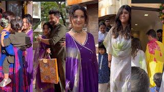 Adaa Meet Dheeraj Dhoopar Vinny Arora & Ekta Kapoor At Sandiip Sikcand Ganpati Darshan