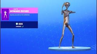 NEW! EMOTE (HOWARD THE ALIEN) Fortnite Battle Royale