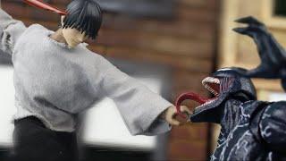 if toji vs venom stop motion