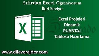 Excel Dinamik Aylık Puantaj Tablosu Hazırlama