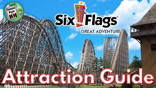 Six Flags Great Adventure ATTRACTION GUIDE - All Rides & Shows - Jackson, New Jersey