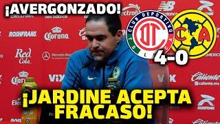 ¡JARDINE DA LA CARA! DT del América PIDE PERDON por el RIDICULO en contra de Toluca