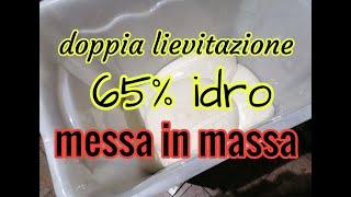 Impasto con doppia LIEVITAZIONE (come da Michele) e farina MEDIA FORZA