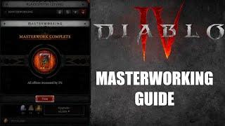 Diablo 4 Masterworking Guide!