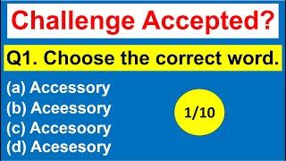 Let's Check Your Vocabulary Knowledge || Choose the Correct Word || Spelling Error Questions ||