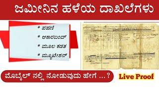 Land old documents | land records karnataka | old Phani Revenue map