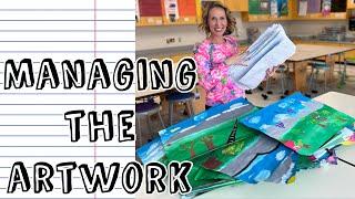 Managing the Artwork- Elementary Art Teachers Guide to Organizing Student Artwork in the Art Room