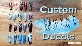 Custom Water Slide Nail Decals