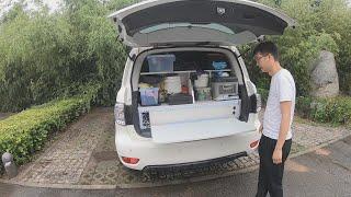 2500块给途乐越野车装个床，冰箱厨房全都有，这样改装太划算了