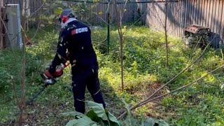 No one would help him clean his OVERGROWN yard!