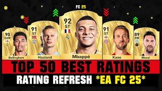 FIFA 25 | TOP 50 BEST PLAYER RATINGS (EA FC 25)!  ft. Mbappe, Haaland, Messi…