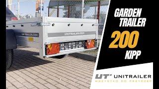 Przyczepka uchylna jednoosiowa Unitrailer Garden Trailer 200 KIPP