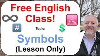 Let's Learn English! Topic: Symbols #️️ (Lesson Only)