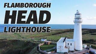 Flamborough Head Lighthouse. Filmed in 4K!!!! - [Drone Video]