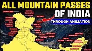 All Mountain Passes of India and their Location on MAP | Smart Tricks | OnlyIAS