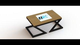 1- Modern Table on Solidworks - Eng Hesham Ahmed