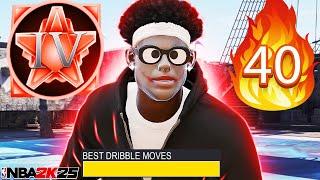 STARTER 4 MADE MY 7'0 BUILD OVERPOWERD! BEST DRIBBLE MOVES & 40 GAME WINSTREAK NBA 2K25!