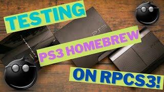 PS3 HOMEBREW ON RPCS3 EMULATOR? | RPCS3 Emulator Testing