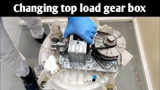 how to change lg top load washing machine gear box | Qphix appliance repair |