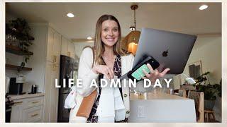 VLOG: life admin day (get organized, re-set, and plan with me!)