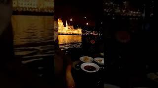 Dinner on boat in Budapest