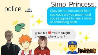 Haikyuu characters dealing with the police  | Haikyuu | Haikyuu text | Zodiac signs | Simp Princess