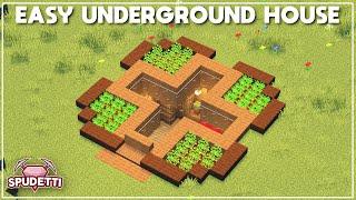 Minecraft: How to Build an Easy Underground House [Tutorial] 2021