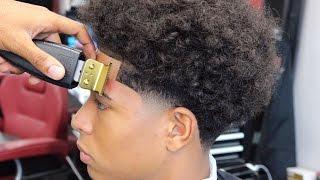 HAIRCUT TUTORIAL: TAPER WITH LONG CURLY HAIR